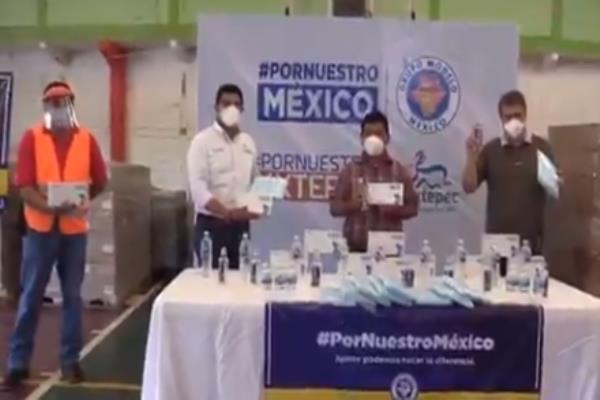 La donación beneficiará a miles de habitantes de Tuxtepec que han sido afectados por la pandemia del COVID-19 y el sismo del 23 de junio
