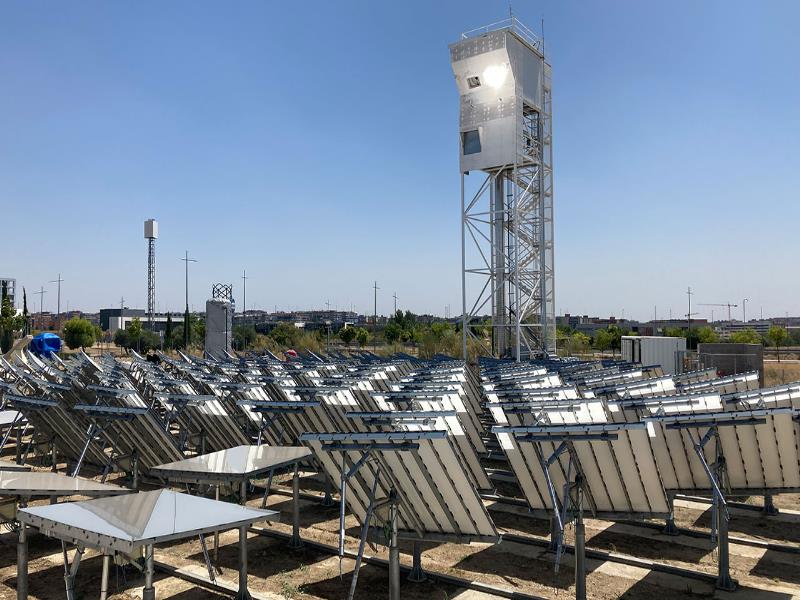 Produjeron el primer clínker solar del mundo en la Torre Solar IMDEA