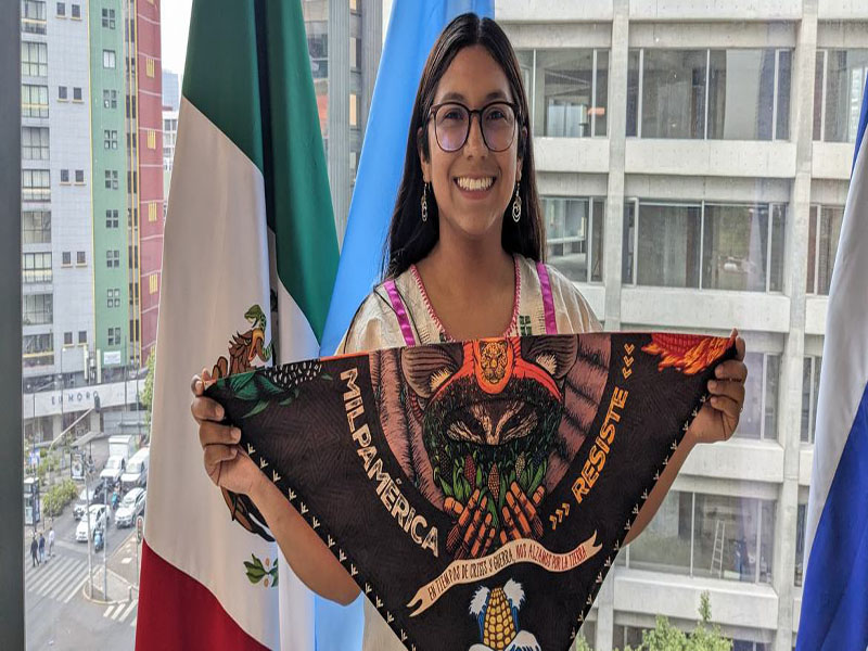 Luis Arroyo / CINU México Mitzy Cortés representó a México y a la Red Futuros Indígenas en el Foro de la Juventud ECOSOC 2024.