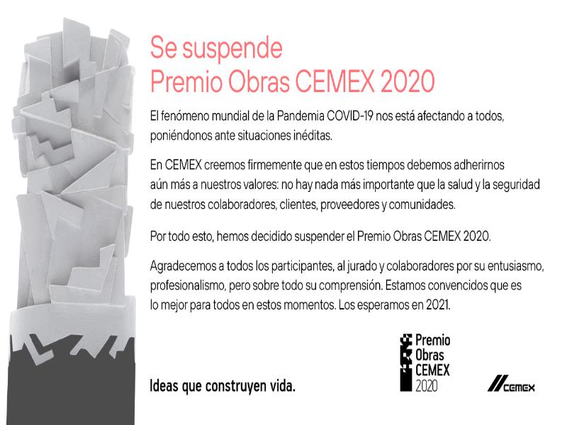 La compañía decidió suspender la edición de este año y realizarla en el año 2021, por lo que las obras concluidas durante los años 2019 y 2020 podrán ser inscritas para el certamen del año próximo